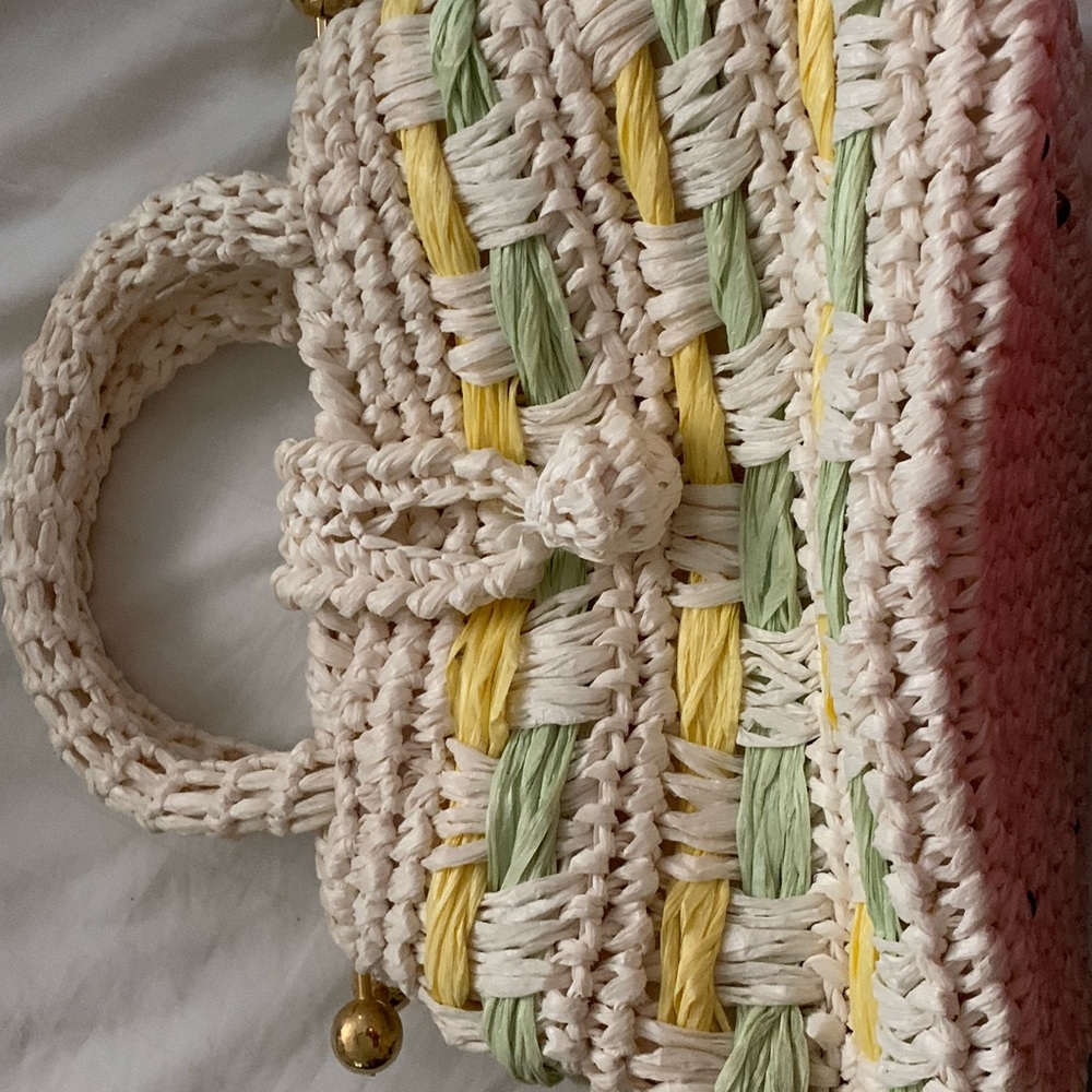 Never used, cute woven purse
